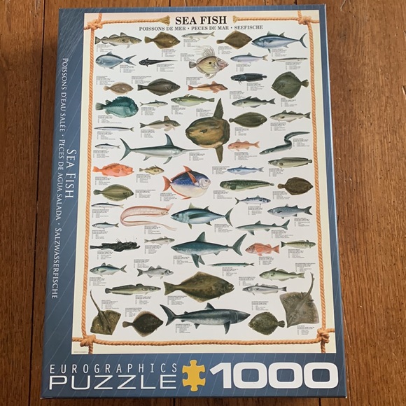 Eurographics Sea Fish 1,000 piece jigsaw puzzle - Picture 2 of 4